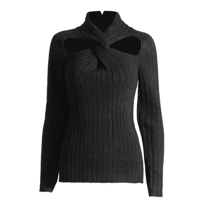 T Shirts For Women Half High Collar