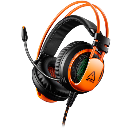 CANYON headset Corax GH-5A USB LED Black Orange