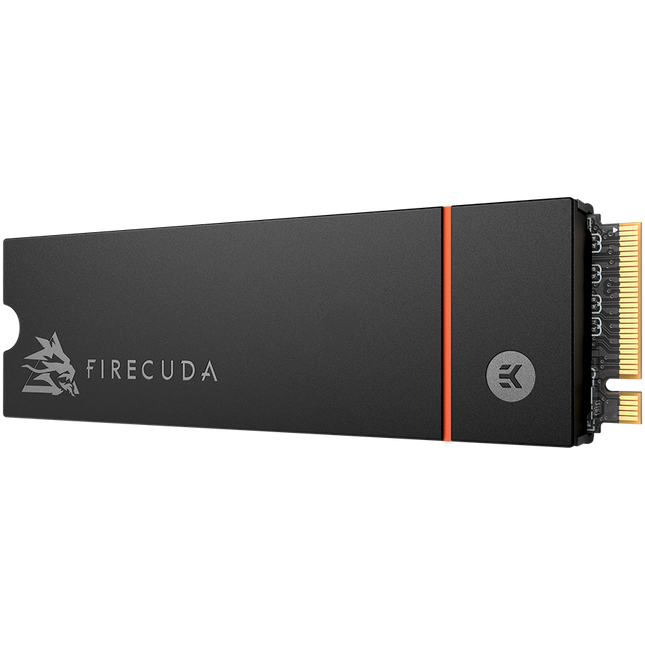 Seagate FireCuda 530 Heatsink, 2TB SSD, M.2 2280 PCIe 4.0 NVMe, Read/Write: 7,300 / 6,900 MB/s
