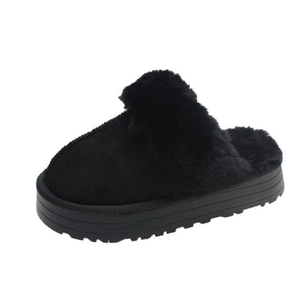 Winter Plush Cotton Slippers For Women