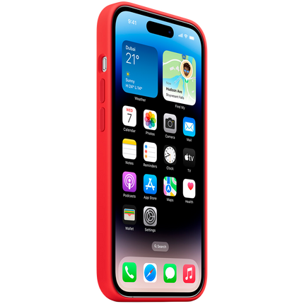 Apple iPhone 14 Pro Silicone Case with MagSafe - (PRODUCT)RED,Model A2912