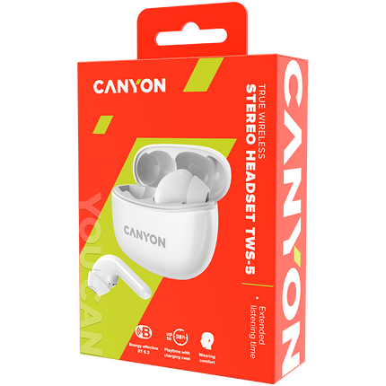 CANYON headset TWS-5 White