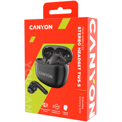 CANYON headset TWS-5 Black