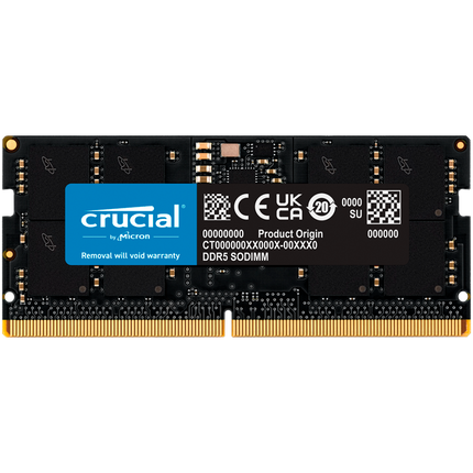 Crucial 16GB DDR5-4800 SODIMM CL40 (16Gbit)