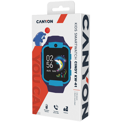 CANYON kids watch Cindy KW-41 4G Camera Music Blue