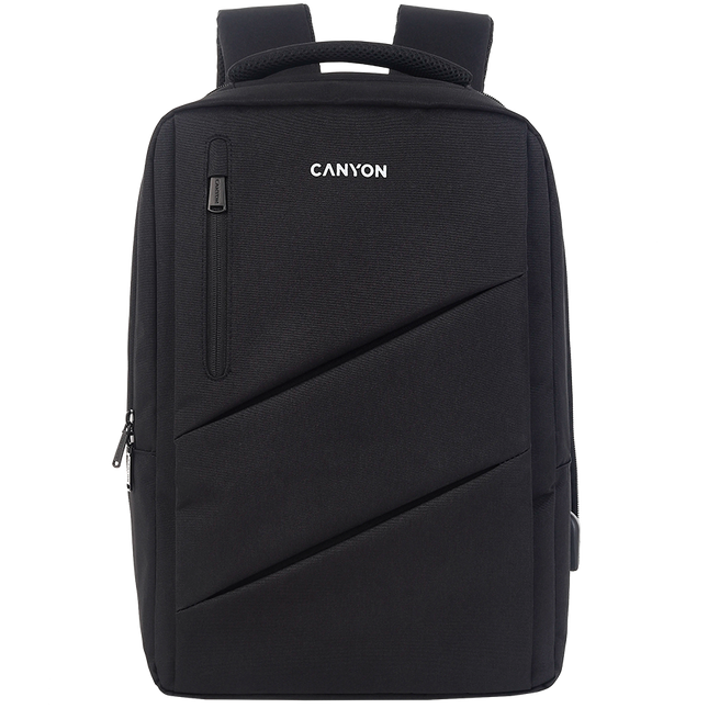 CANYON backpack BPE-5 Urban USB 15.6'' Black