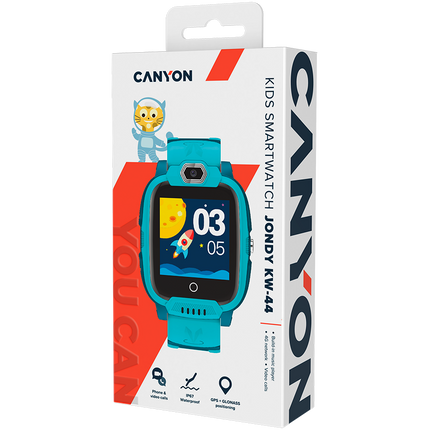 CANYON kids watch Jondy KW-44 4G Camera GPS Music Green