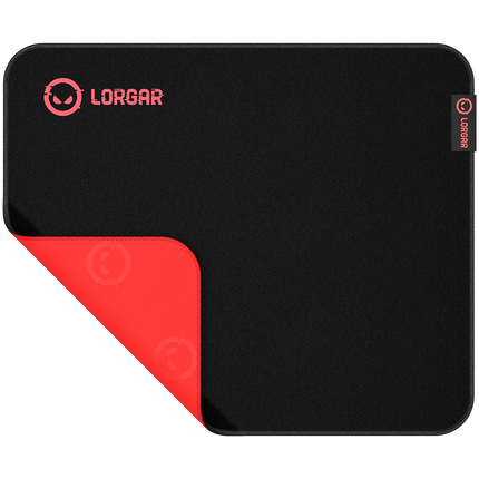 Lorgar Main 323, Gaming mouse pad, Precise control surface, Red anti-slip rubber base, size: 360mm x 300mm x 3mm, weight 0.21kg