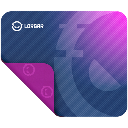 Lorgar Main 133, Gaming mouse pad, High-speed surface, Purple anti-slip rubber base, size: 360mm x 300mm x 3mm, weight 0.2kg