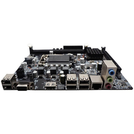 Arktek Intel H61 Chipset, Socket LGA1155, Dual Channel DDR3, Integrated Intel Graphics X4500 HD, 2 x DDR3 Slots, Realtek 10/100/1000 Gigabit LAN, Realtek Audio, 4 x SATA Ports, 2 x USB 2.0, 1 x PCI Express x16 Slot, Micro-ATX