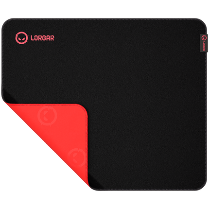 Lorgar Main 325, Gaming mouse pad, Precise control surface, Red anti-slip rubber base, size: 500mm x 420mm x 3mm, weight 0.4kg