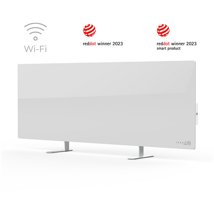 AENO Premium Eco Smart Heater, 700W, Tempered glass, Infrared+convection heating type, Plug type: South Africa (M type), WHITEManufacturer: AENO