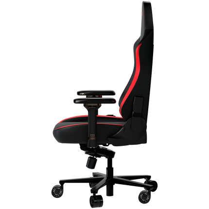 LORGAR Embrace 533, Gaming chair, PU eco-leather, 1.8 mm metal frame, multiblock mechanism, 4D armrests, 5 Star aluminium base, Class-4 gas lift, 75mm PU casters, Black + red