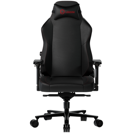 LORGAR Embrace 533, Gaming chair, PU eco-leather, 1.8 mm metal frame, multiblock mechanism, 4D armrests, 5 Star aluminium base, Class-4 gas lift, 75mm PU casters, Black