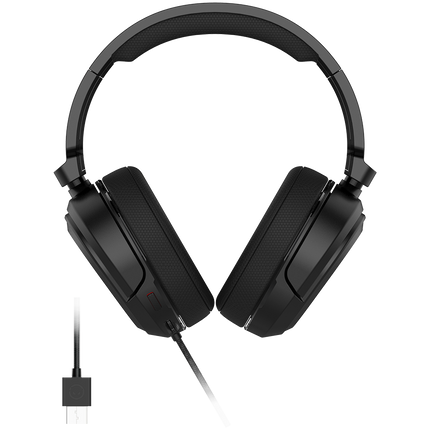 LORGAR Kaya 360, USB Gaming headset with microphone, CM108B, Plug&Play, USB-A connection cable 2m, fabric ear pads, size: 192*184.7*88mm, 0.314kg, black