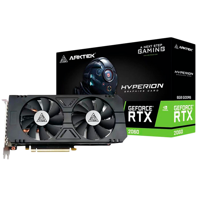 Arktek RTX2060 Super GDDR6 6GB 256Bit Twin Fans Graphics Card