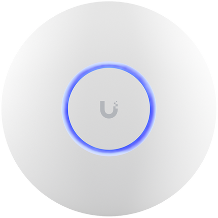 UBIQUITI U6+, WiFi 6, 4 spatial streams, 140 m² (1,500 ft²) coverage, 300+ connected devices, Powered using PoE, GbE uplink.