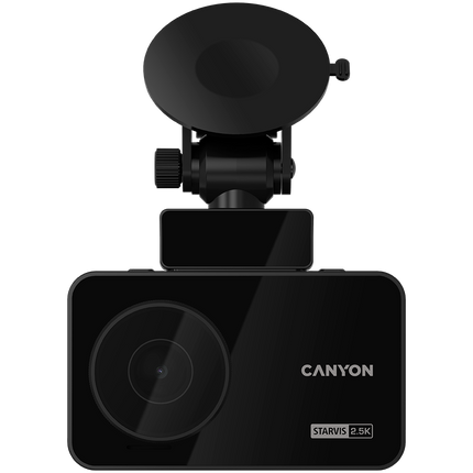 CANYON car recorder DVR25GPS WQHD 2.5K 1440p Wi-Fi GPS Black