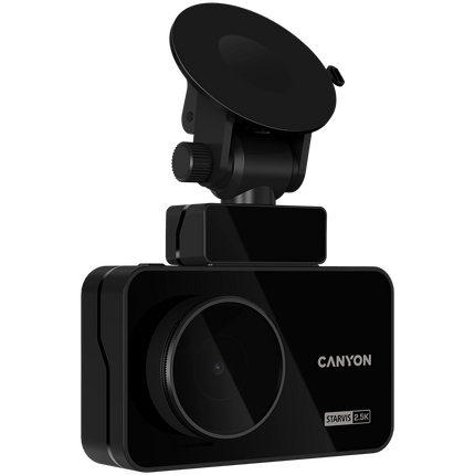 CANYON car recorder DVR25GPS WQHD 2.5K 1440p Wi-Fi GPS Black