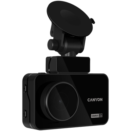 CANYON car recorder DVR10GPS FullHD 1080p Wi-Fi GPS Black