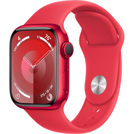 Apple Watch Series 9 GPS 41mm (PRODUCT)RED Aluminium Case with (PRODUCT)RED Sport Band - S/M,Model A2978