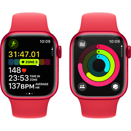 Apple Watch Series 9 GPS 41mm (PRODUCT)RED Aluminium Case with (PRODUCT)RED Sport Band - S/M,Model A2978