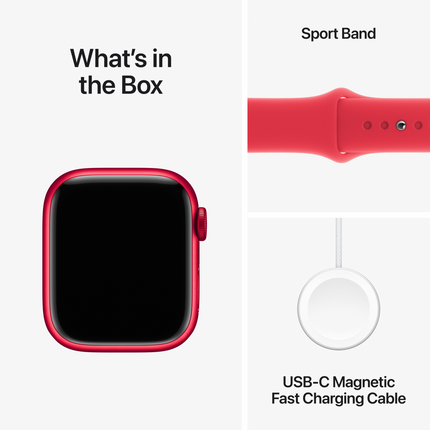 Apple Watch Series 9 GPS 41mm (PRODUCT)RED Aluminium Case with (PRODUCT)RED Sport Band - S/M,Model A2978