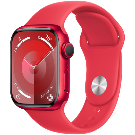Apple Watch Series 9 GPS 41mm (PRODUCT)RED Aluminium Case with (PRODUCT)RED Sport Band - S/M,Model A2978