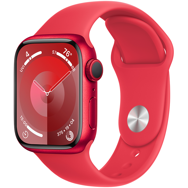 Apple Watch Series 9 GPS 41mm (PRODUCT)RED Aluminium Case with (PRODUCT)RED Sport Band - S/M,Model A2978