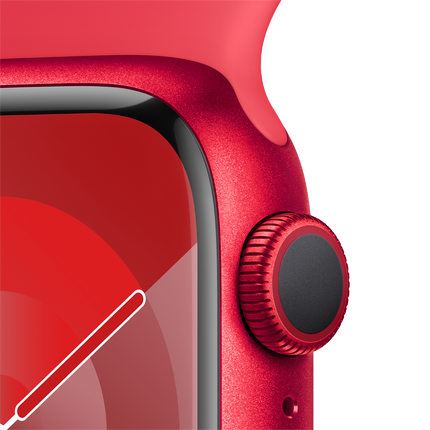 Apple Watch Series 9 GPS 41mm (PRODUCT)RED Aluminium Case with (PRODUCT)RED Sport Band - S/M,Model A2978