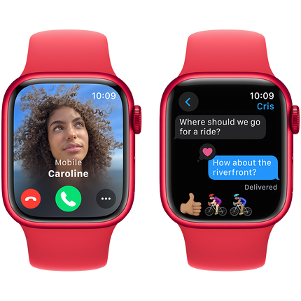 Apple Watch Series 9 GPS 41mm (PRODUCT)RED Aluminium Case with (PRODUCT)RED Sport Band - S/M,Model A2978