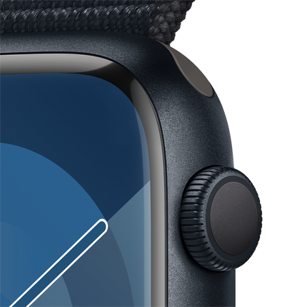 Apple Watch Series 9 GPS 45mm Midnight Aluminium Case with Midnight Sport Loop,Model A2980
