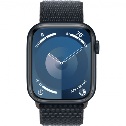 Apple Watch Series 9 GPS 45mm Midnight Aluminium Case with Midnight Sport Loop,Model A2980