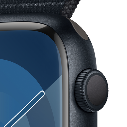 Apple Watch Series 9 GPS 45mm Midnight Aluminium Case with Midnight Sport Loop,Model A2980