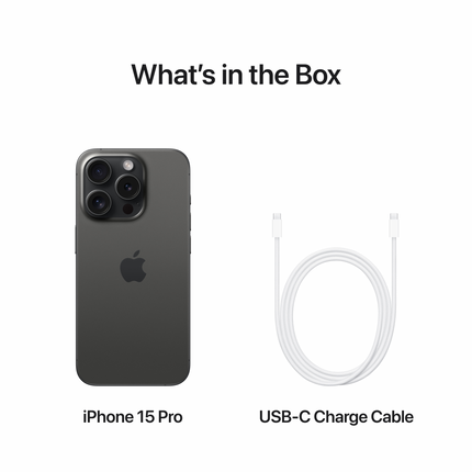 iPhone 15 Pro 128GB Black Titanium,Model A3102