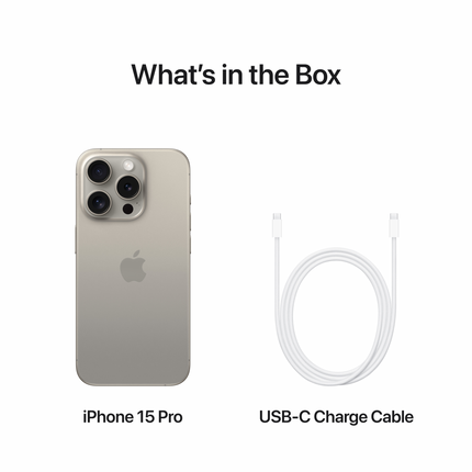 iPhone 15 Pro 128GB Natural Titanium,Model A3102