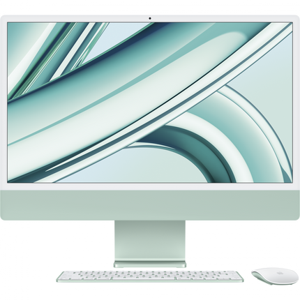 24-inch iMac with Retina 4.5K display: Apple M3 chip with 8‑core CPU and 10‑core GPU, 256GB SSD - Green,Model A2873