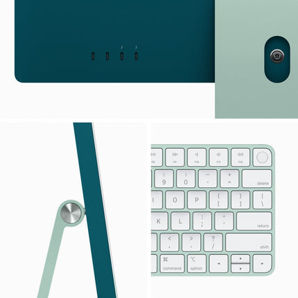 24-inch iMac with Retina 4.5K display: Apple M3 chip with 8‑core CPU and 10‑core GPU, 256GB SSD - Green,Model A2873