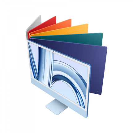 24-inch iMac with Retina 4.5K display: Apple M3 chip with 8‑core CPU and 10‑core GPU, 256GB SSD - Blue,Model A2873