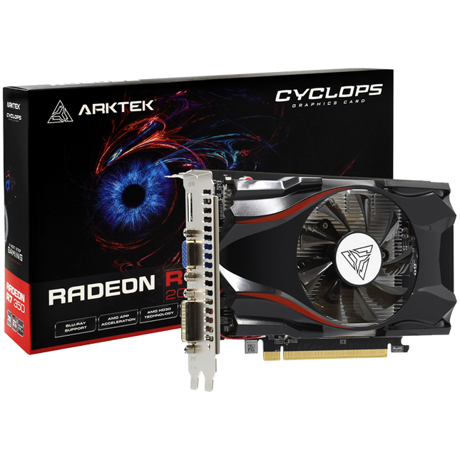 Arktek R7 350 4GB GDDR5 128Bit Full Size Single Fan