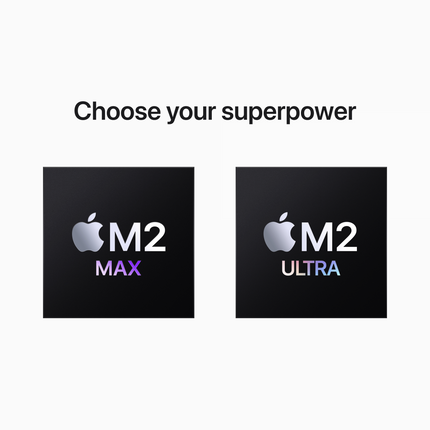 Mac Studio: Apple M2 Max chip with 12‑core CPU, 30‑core GPU, 512GB SSD,Model A2901