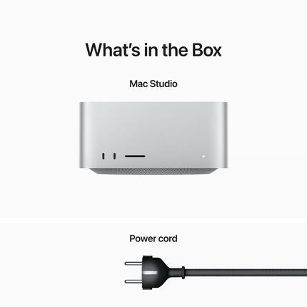 Mac Studio: Apple M2 Ultra chip with 24‑core CPU, 60‑core GPU, 1TB SSD,Model A2901
