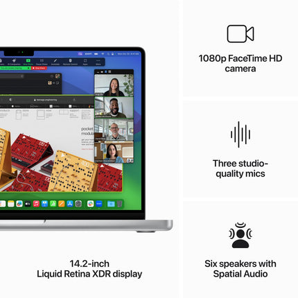 14-inch MacBook Pro: Apple M3 Max chip with 14‑core CPU and 30‑core GPU, 1TB SSD - Silver,Model A2992