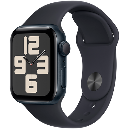 Apple Watch SE GPS + Cellular 40mm Midnight Aluminium Case with Midnight Sport Band - S/M,Model A2725