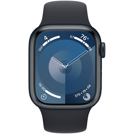 Apple Watch Series 9 GPS + Cellular 41mm Midnight Aluminium Case with Midnight Sport Band - M/L,Model A2982