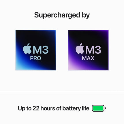 16-inch MacBook Pro: Apple M3 Pro chip with 12‑core CPU and 18‑core GPU, 18GB, 512GB SSD - Space Black,Model A2991