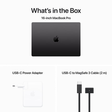 16-inch MacBook Pro: Apple M3 Pro chip with 12‑core CPU and 18‑core GPU, 18GB, 512GB SSD - Space Black,Model A2991