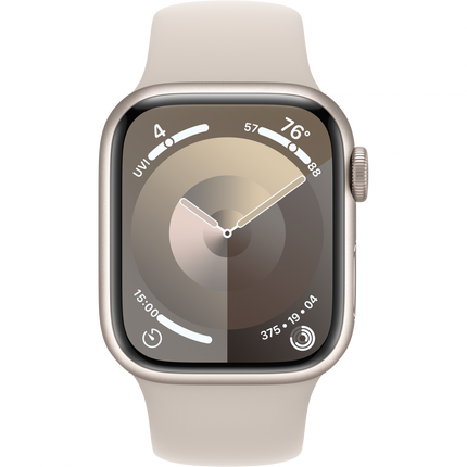 Apple Watch Series 9 GPS + Cellular 41mm Starlight Aluminium Case with Starlight Sport Band - M/L,Model A2982