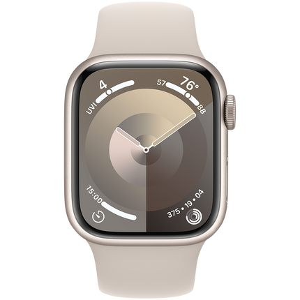Apple Watch Series 9 GPS + Cellular 41mm Starlight Aluminium Case with Starlight Sport Band - M/L,Model A2982
