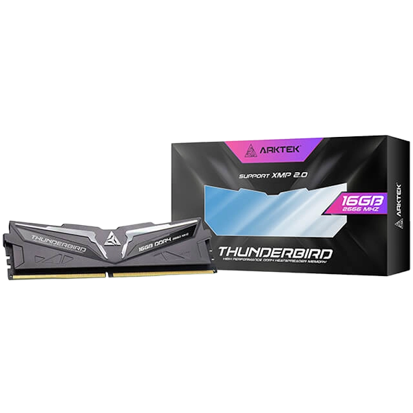 Arktek Memory 16GB DDR4 PC-2666 DIMM RAM Module with Heatsink